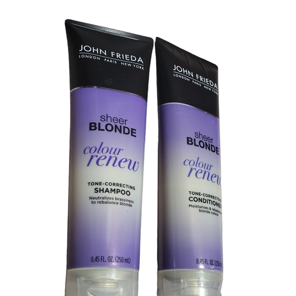 John Frieda Sheer Blond Color Renew Tone-Correcting Shampoo & Conditioner - New - Picture 7 of 7